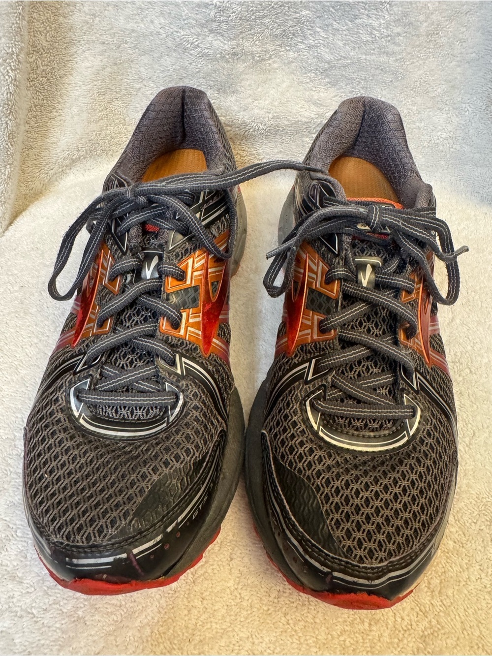 Brooks GTS 17 Womens Athletic Walking Shoes Orange Gray 9.5 1202311B044